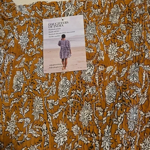 Daughters of India Puckered Top. Clay. XS. Brand New!!! - Picture 2 of 5